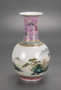 A Chinese Famille Glazed &lsquo;Landscape&rsquo; Vase. - 2