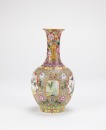 A Famille Glazed &lsquo;Brids And Flowers&rsquo; Double Handle Vase. - 4