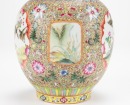 A Famille Glazed &lsquo;Brids And Flowers&rsquo; Double Handle Vase. - 6