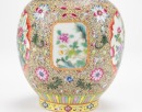A Famille Glazed &lsquo;Brids And Flowers&rsquo; Double Handle Vase. - 8