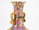 A Famille Glazed &lsquo;Brids And Flowers&rsquo; Double Handle Vase. - 10