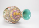 A Famille Glazed &lsquo;Brids And Flowers&rsquo; Double Handle Vase. - 13