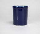 A Chinese Blue Glazed Porcelain Brush Pot.