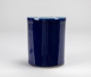A Chinese Blue Glazed Porcelain Brush Pot. - 3