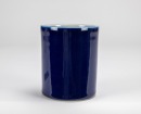 A Chinese Blue Glazed Porcelain Brush Pot. - 4