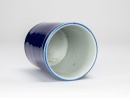A Chinese Blue Glazed Porcelain Brush Pot. - 5