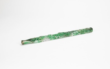 Republic - A Jadeite Carved &lsquo;Nine Dragon&rsquo; Cigarette Holder.