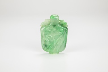 A Jadeite Snuff Bottle.