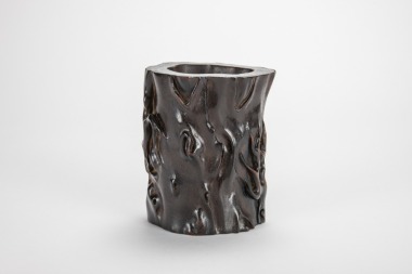 A Hardwood Brush Pot