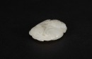A White Jade Carved&lsquo; Lotus And Pair Swallow&rsquo; Pendant. - 4