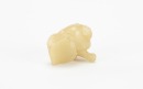 A Two Yellowish White Jade Carved &lsquo; Two Badger&rsquo; Eyes insert Gems Pendants - 7