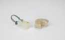 A Russet White Jade Carved &lsquo;Dragon Head&rsquo; Beltbuckle And Fine Russet Tiger Pendants - 3