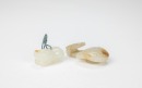 A Russet White Jade Carved &lsquo;Dragon Head&rsquo; Beltbuckle And Fine Russet Tiger Pendants - 5