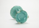 A Teal Green Robin - Egg Candle Holder. - 5