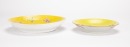 A Yellow Ground Famille - Glazed &lsquo;Flowers&rsquo; Plates - 8