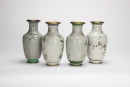 A Group Of Four Cloisonne Enamel Vases. - 2