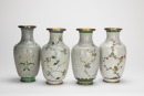 A Group Of Four Cloisonne Enamel Vases. - 3