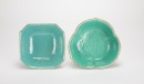 A Two Teal - Green Ground Famille - Glaze Fruit Basins - 5