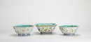A Group Of Three Famille - Glaze &lsquo;Figures, Flowers&rsquo; Friut Basins - 3