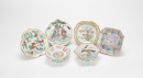 A Group Of Six Small Famille - Glaze Fruit Basins - 4