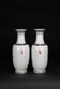 A Two Pair Of Famille - Glazed &lsquo;Birds And Flowers&rsquo; Vases. - 3