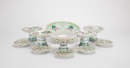 A Group Of Eleven Famille Glaze &lsquo;Peaches And Flowers&rsquo; Dishes - 3