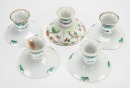 A Group Of Eleven Famille Glaze &lsquo;Peaches And Flowers&rsquo; Dishes - 7