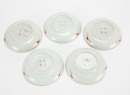 A Group Of Eleven Famille Glaze &lsquo;Peaches And Flowers&rsquo; Dishes - 9