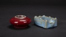 A Group Of Thirteen Small Porcelains Brush Washer and Vase. - 8