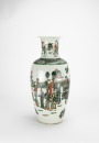 A Wucai Glazed &lsquo;Court Figures&rsquo; Vase - 2