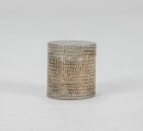 A Group of Seven Chased Silver Rouge Boxes, - 9