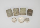 A Group of Seven Chased Silver Rouge Boxes, - 3