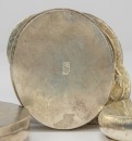 A Group of Five Chased Silver Rouge Boxes, - 5