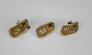A Group of Eight Chased Silver Rouge Boxes And Gilt Metal Figures, - 8