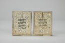 A Group of Five Chased Silver Rouge Boxes, - 3
