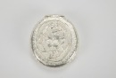 A Group of Five Chased Silver Rouge Boxes, - 6