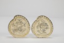 A Group of Five Chased Silver Rouge Boxes, - 5