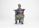 A Cloisonne Enamel Tri - Pod Censer. - 2