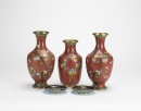A Group Of Five Cloisonne Enamel ,