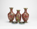 A Group Of Five Cloisonne Enamel , - 2