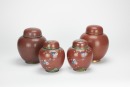 A Group Of Two Pair Cloisonne Enamel Jars And Covers - 3