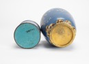 A Pair Of Cloisonne Enamel Candle Holder, - 5