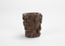 An Agarwood Carved &lsquo;Scholar Under Pine Tree&rsquo; Small Cup - 5