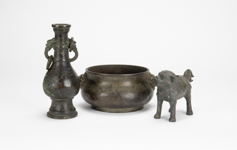 A Group Of Three Bronze