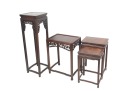 A Group Of Four Rose Wood Stand - 2