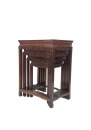 A Set Of Four Different Size Redwood Stand