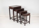 A Set Of Four Different Size Redwood Stand - 2