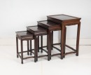 A Set Of Four Different Size Redwood Stand - 3