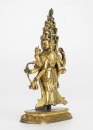 Tibeatan 18th Century - A Gilt - Bronze Figuer Of Eleven - Headed Eight Arm Avalokiteshvara - 5
