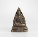Tibetan 17th/18h Century - A Bronze Figuer Of Fifth Dalai Lama.